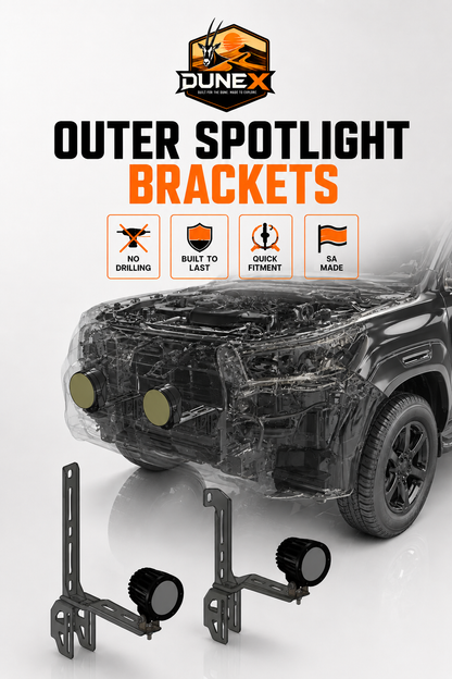 DuneX Toyota Hilux 2016-2026 Outer Grill Spotlight Bracket