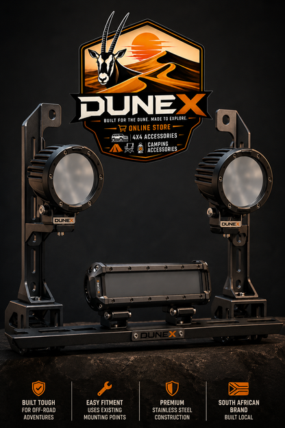 DuneX Toyota Hilux 2016-2026 Inner Grill Spotlight Bracket
