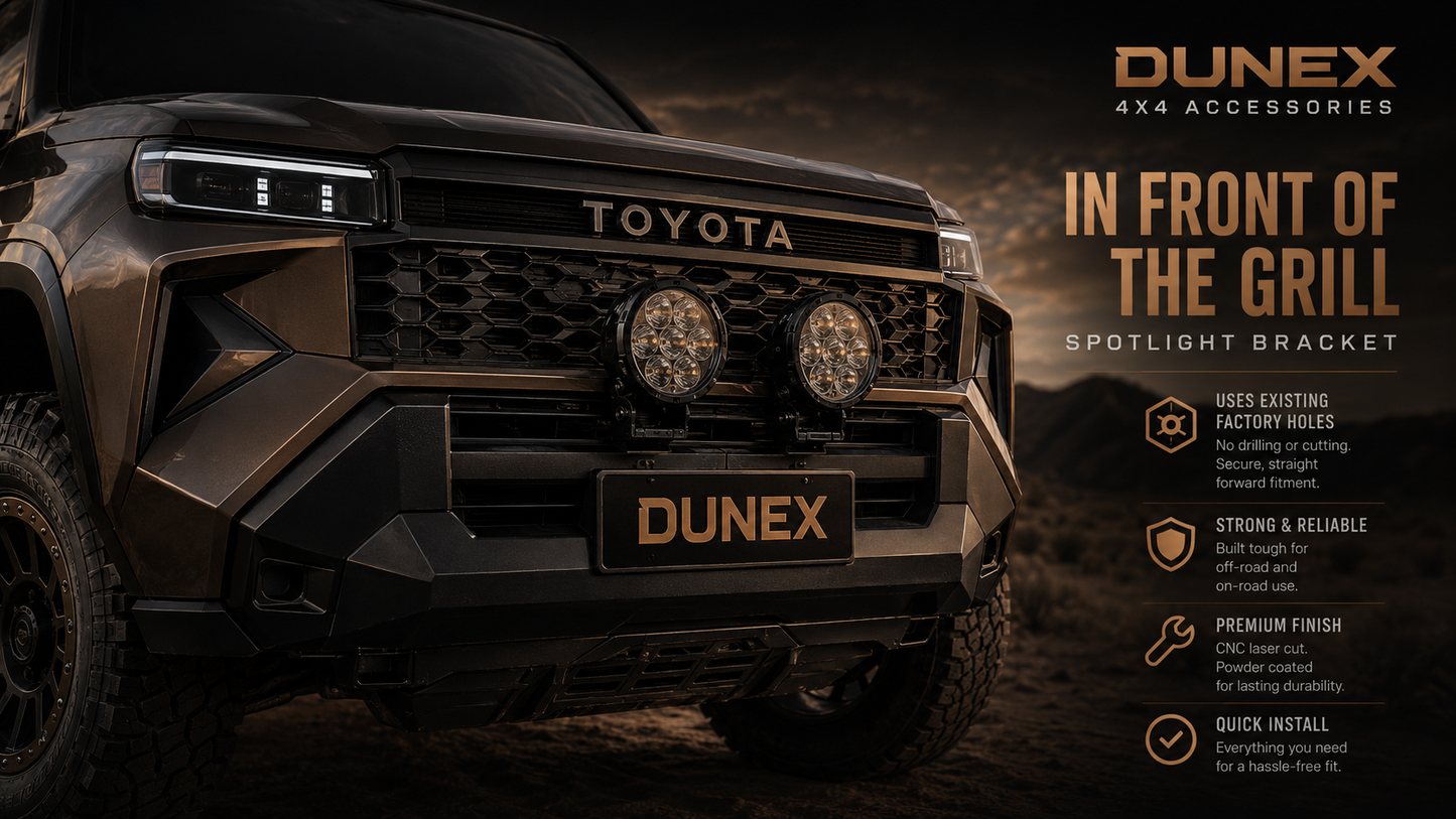 DuneX Spotlight Bracket Toyota Hilux +2026