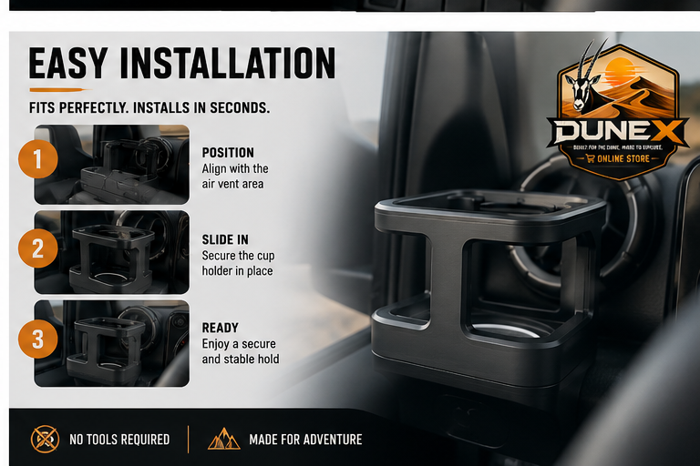 DuneX Suzuki Jimny Gen 4 Cup Holder